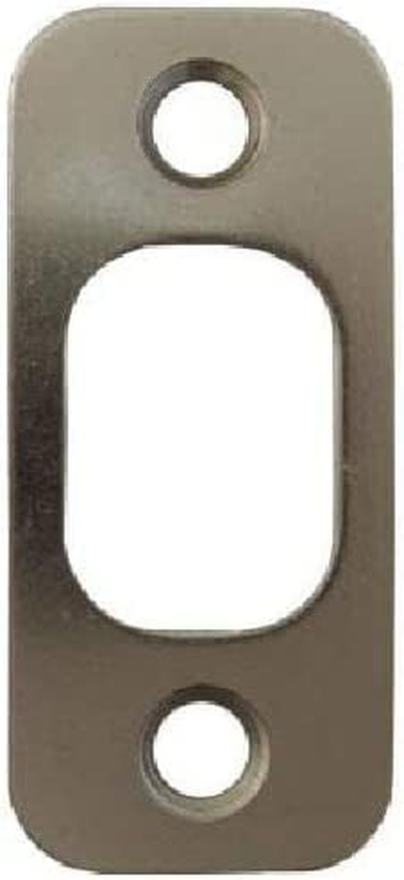 Satin Brushed Nickel Deadbolt Strike Plate Door Backplate 1