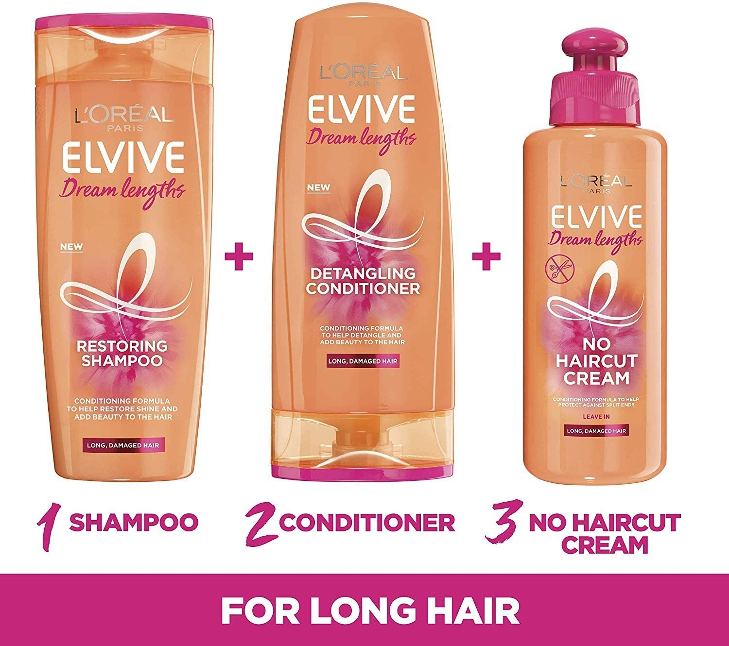 L’Oréal Paris Elvive Dream Lengths No Hair Cut Cream Leave-In Treatment 200ml... - Picture 7 of 13