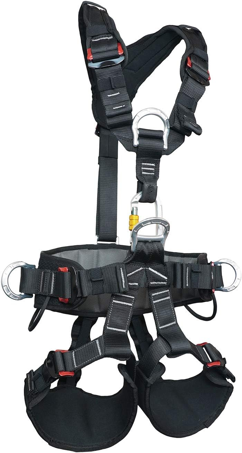 Full Body Climbing Harness Can Be Inverted Thicken Widen Protect Waist Safety Harness Tree Work Rock Climbing Mountaineering Rescuing Work at Height