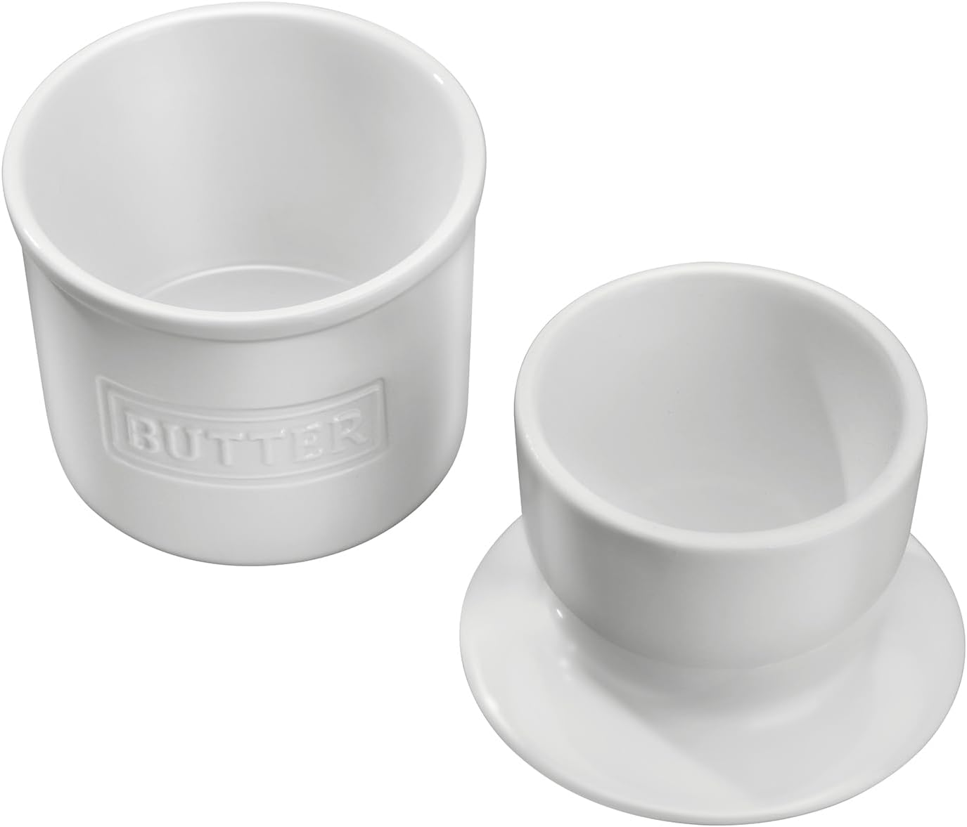 ADIVEE Butter Crock with Spreader, Porcelain French Butter Keeper with Water ... - Picture 4 of 13