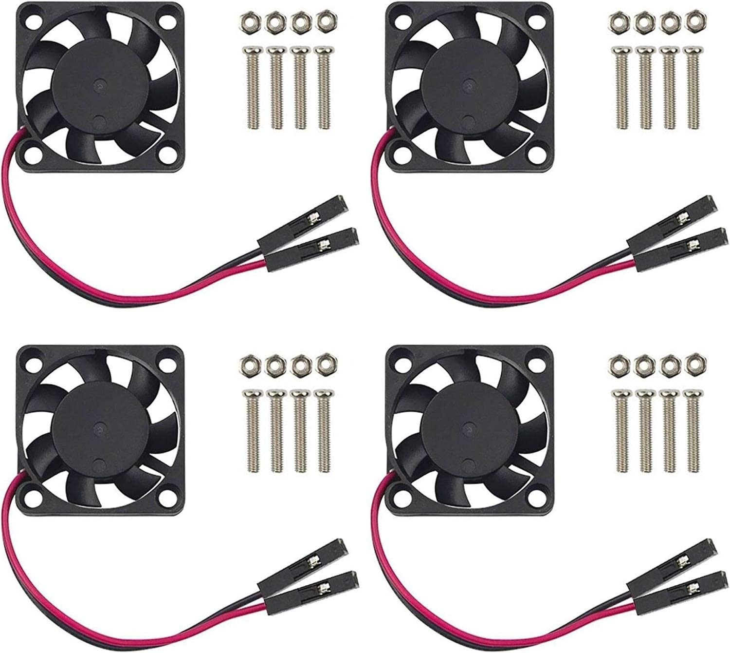 30Mm Fan 5V 3.3V DC Quiet Fan for Raspberry Pi 5 4 3B+ 3007 (4-Sets)