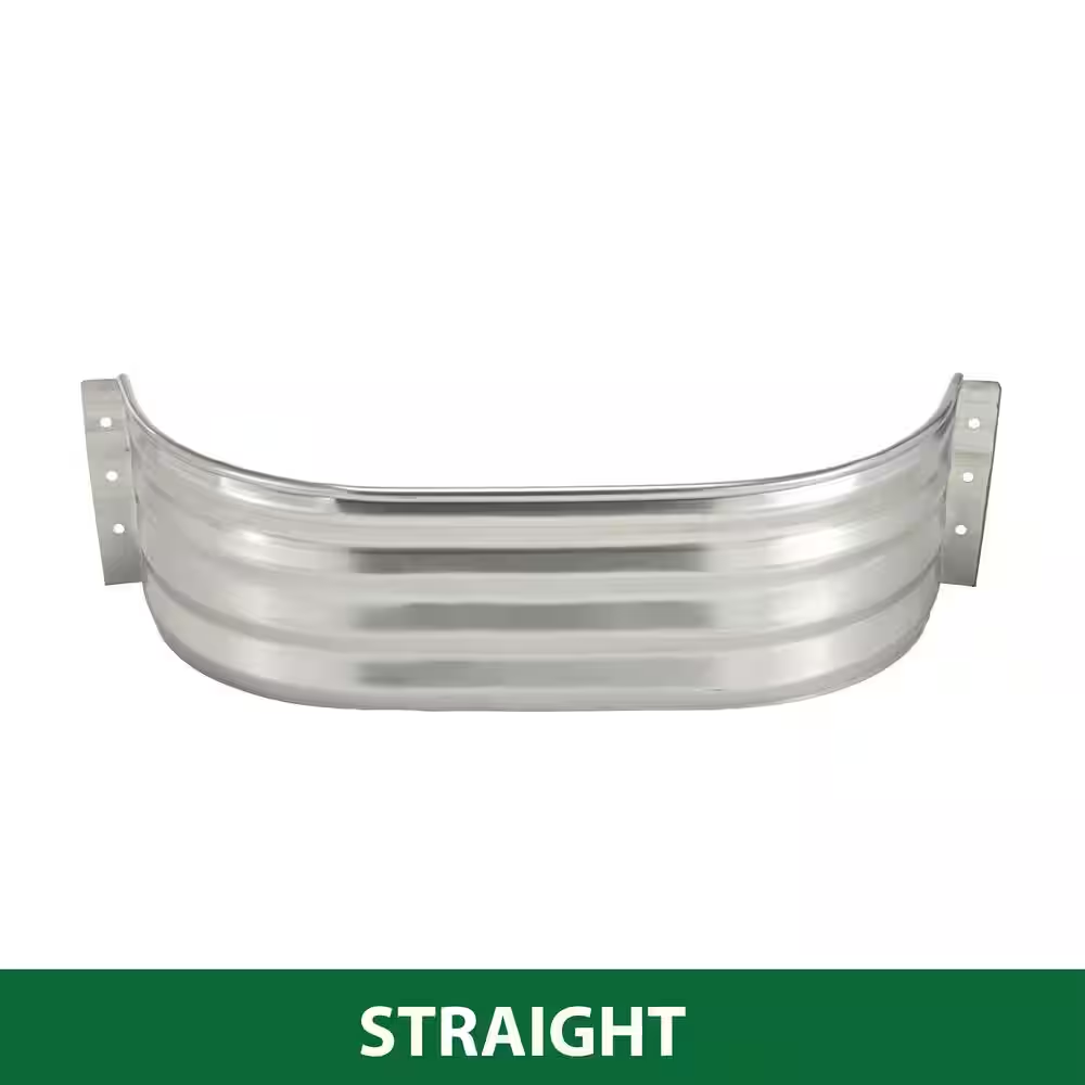 Steel Straight Area Window Well for Basement & Exterior 37 in. x 12 in. x 12 in.